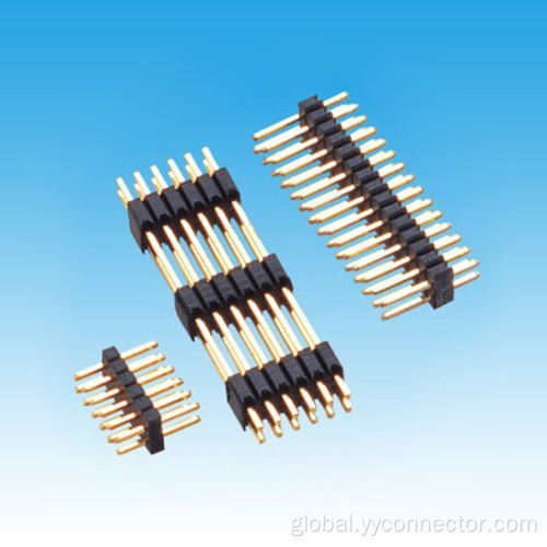 Pin Header Connector 1.27mm Dual Row S/T Single/Three Base Pin Header Supplier